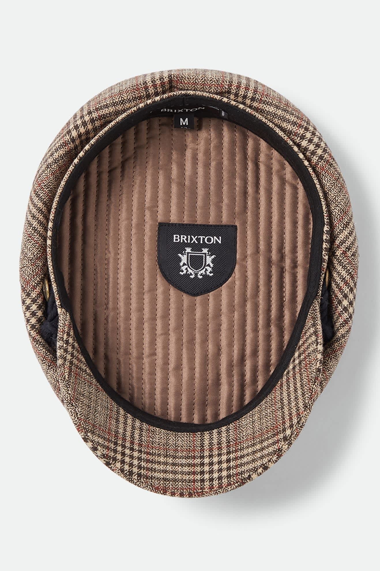 Fiddler Fisherman Cap - Brown/Tan/Red Plaid
