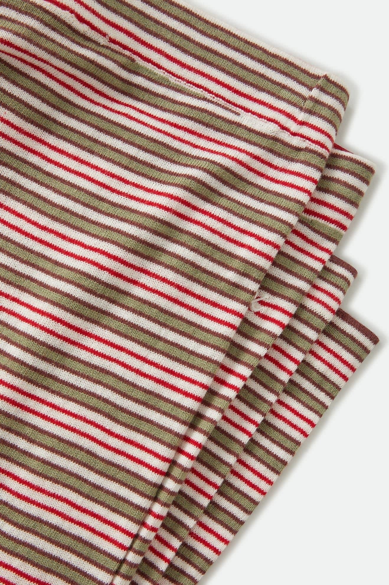 Siesta Stripe Knit Pant - Green Multi Stripe