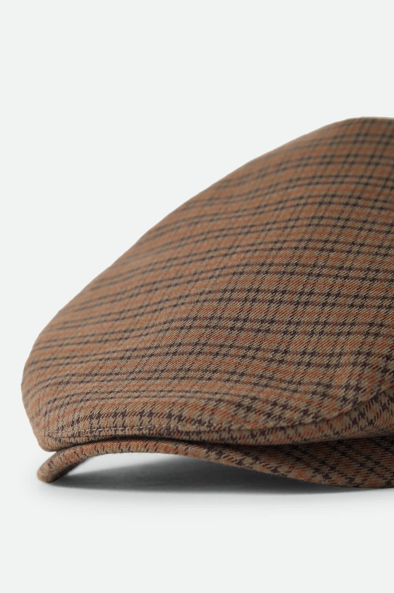 Hooligan Lightweight Flat Cap - Grey/Brown/Gold