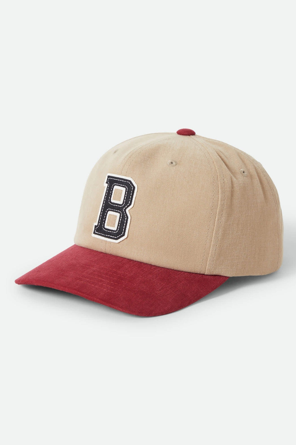 Big B Adjustable Hat - Sand/Burgundy