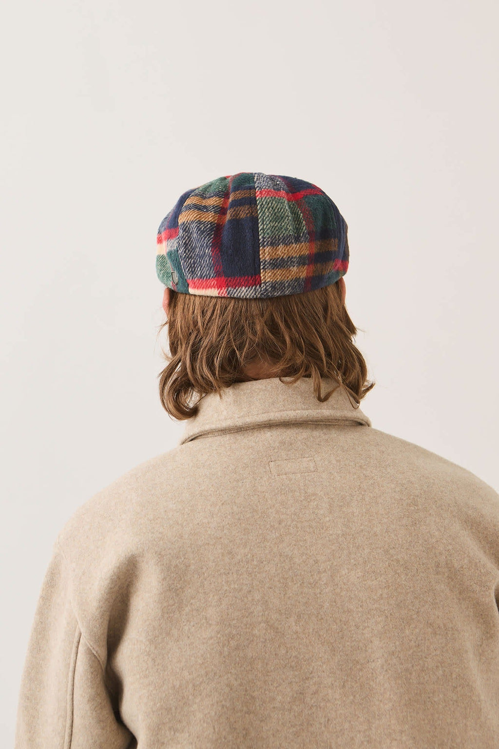 Brood Newsboy Cap - Navy/Green/Red/Cream
