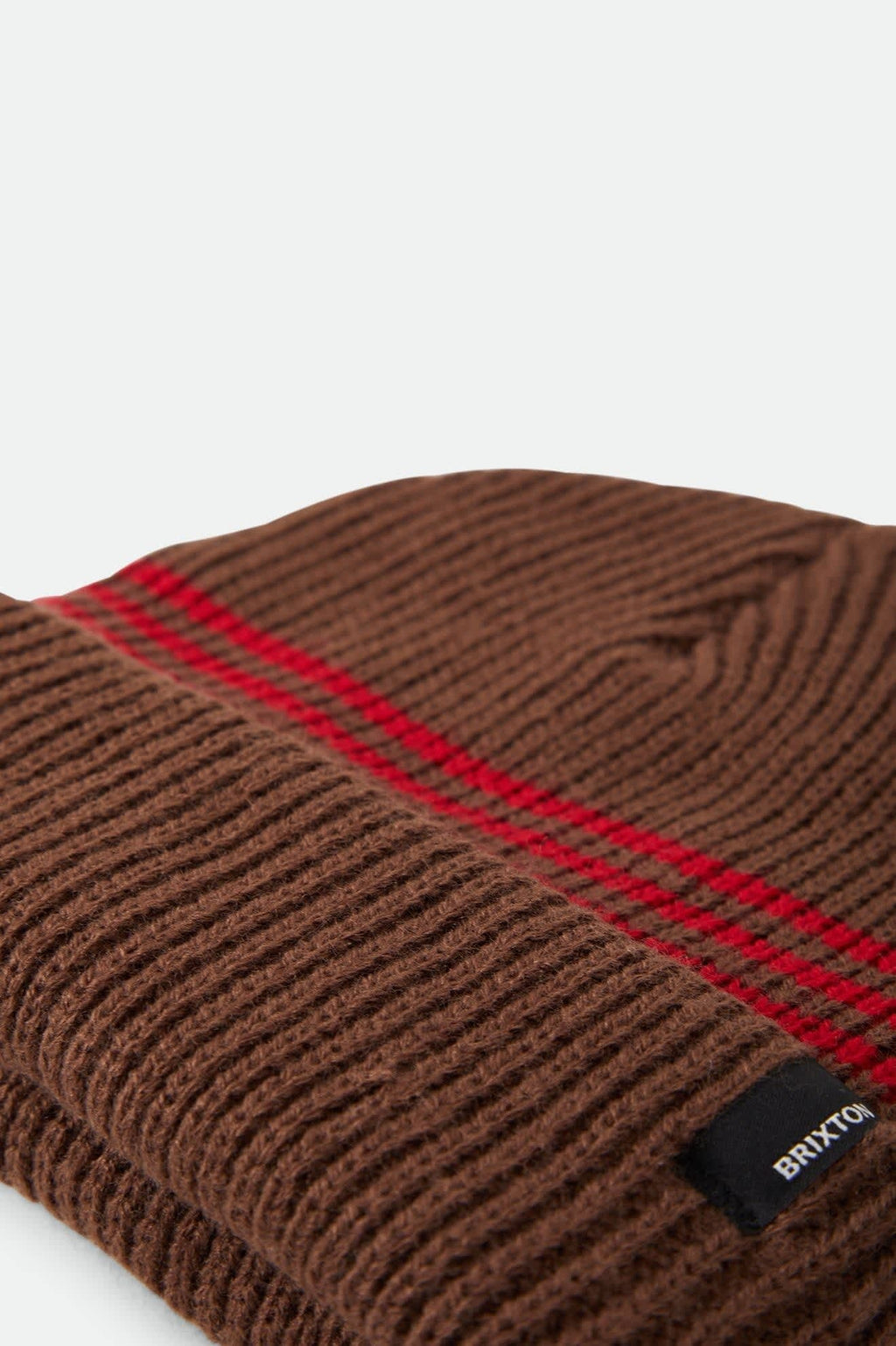 Chunky Heist Beanie - Pinecone Brown/Chili Pepper Stripe