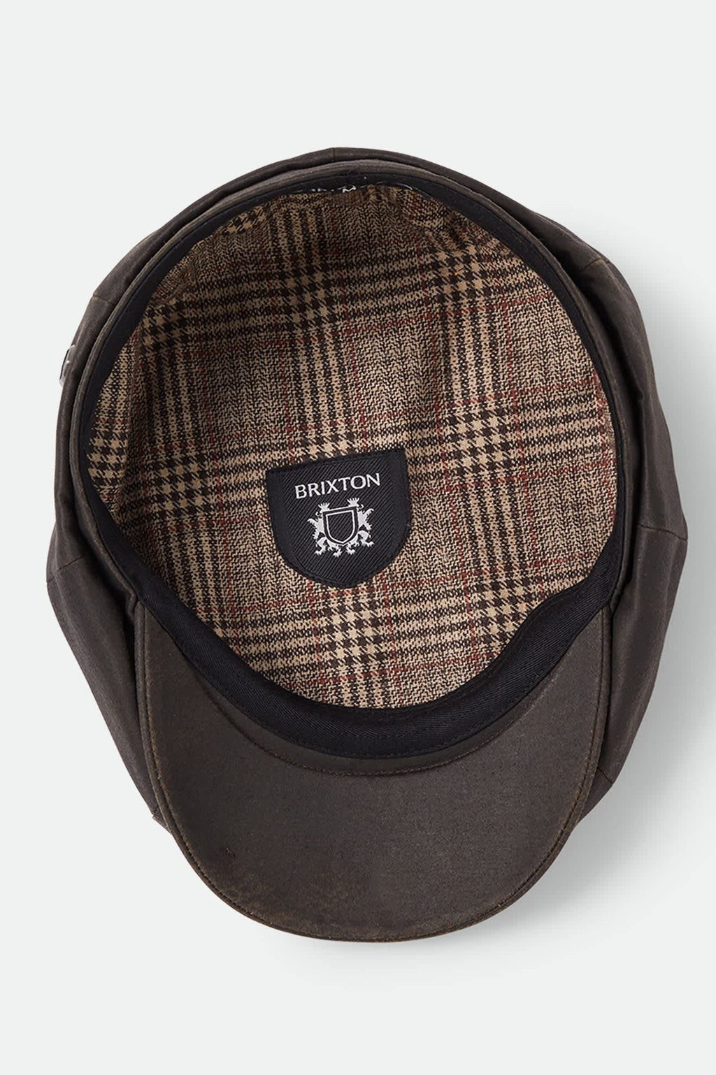 Brood Baggy Flannel Snap Cap - Brown Faux Leather