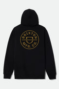 Crest Hoodie - Black/Bronze
