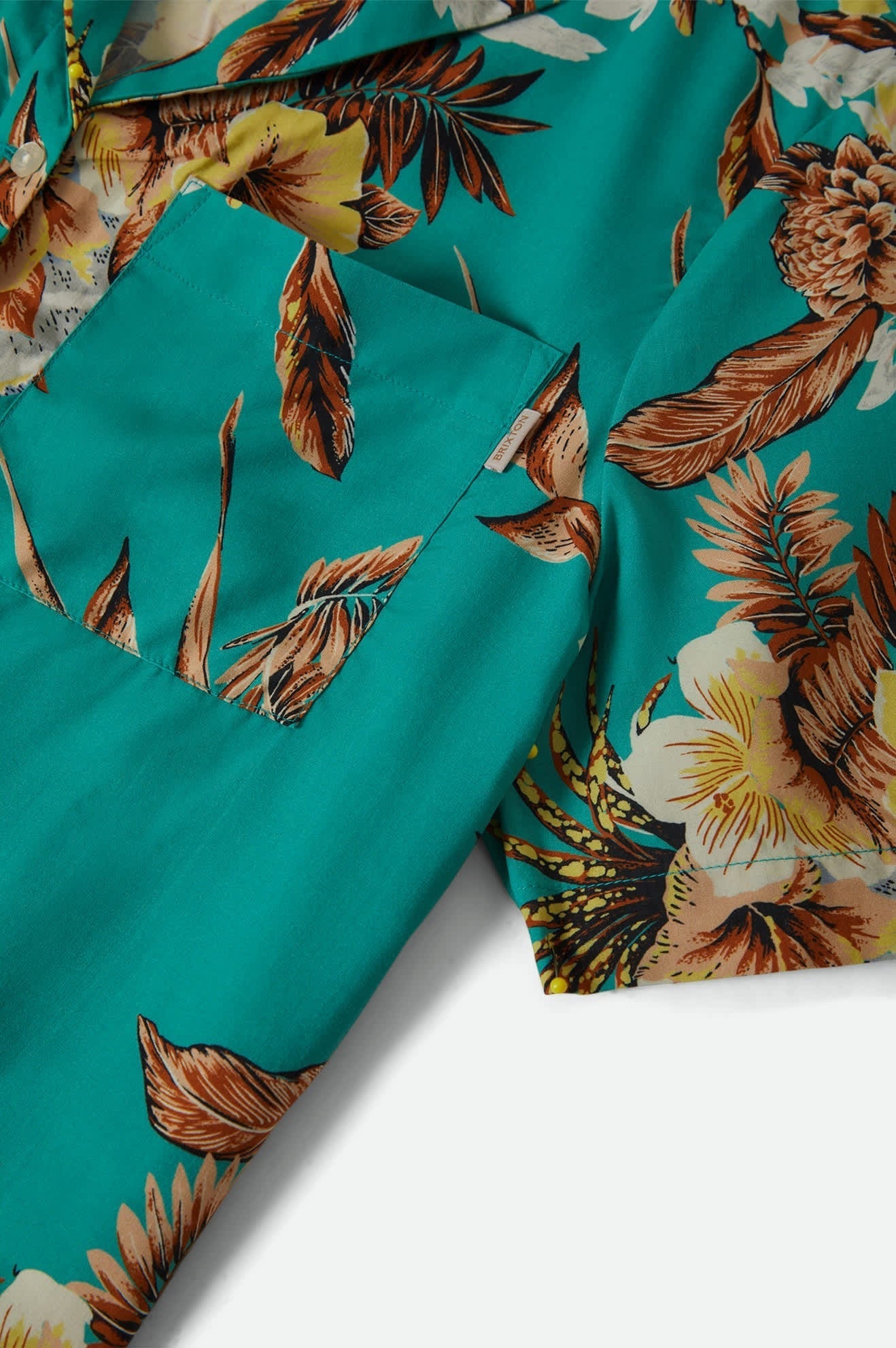 Campos Button Down Shirt - Retro Green Flor Campos