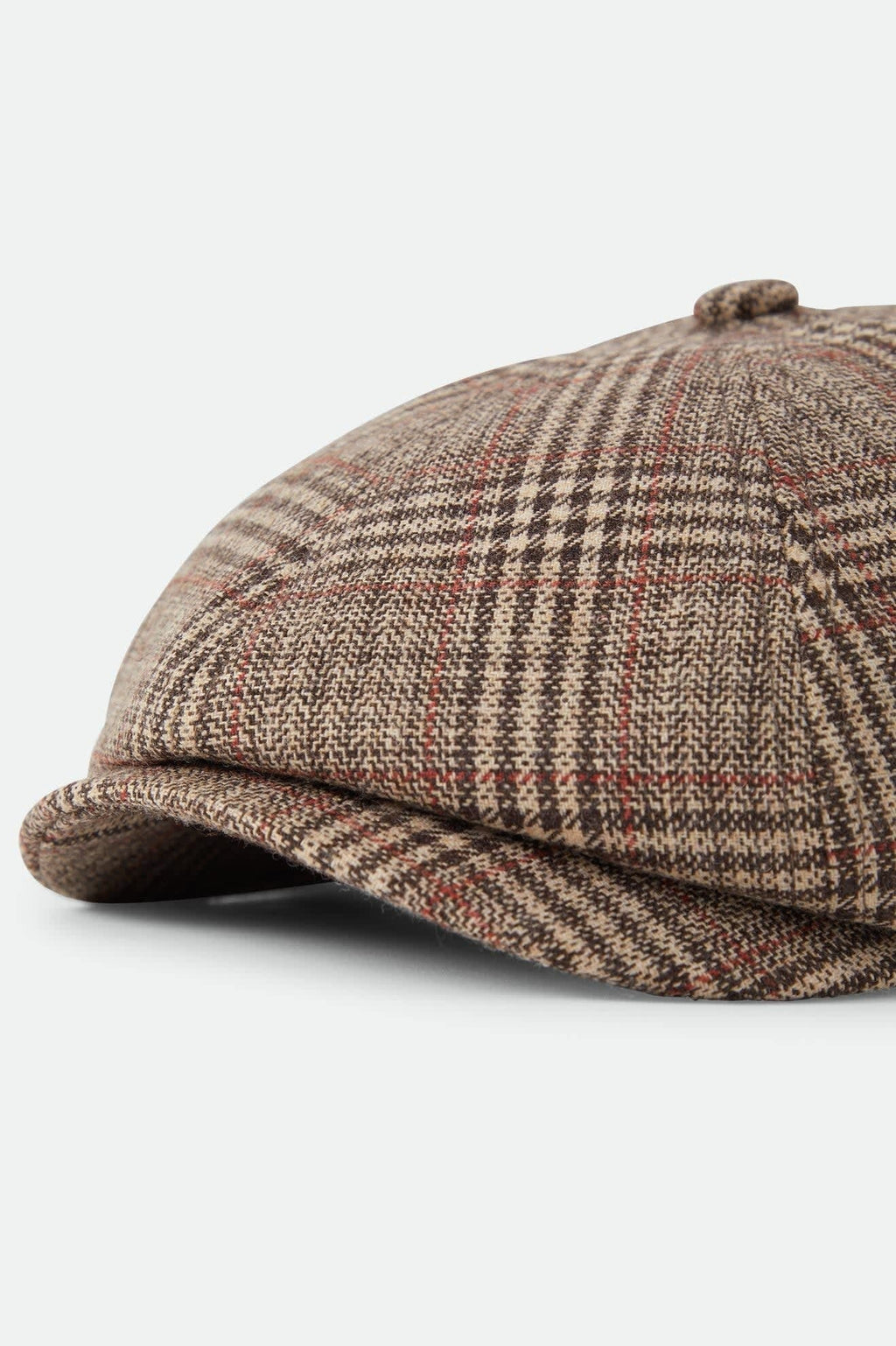 Brood Newsboy Cap - Brown/Tan/Red Plaid