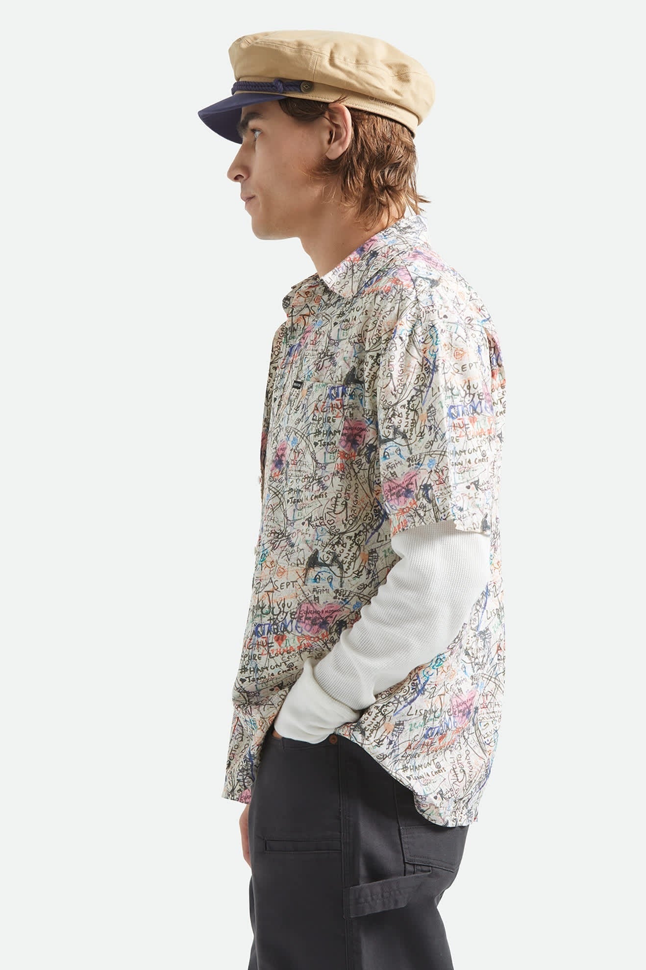 Cru Print Short Sleeve Shirt - Graffiti