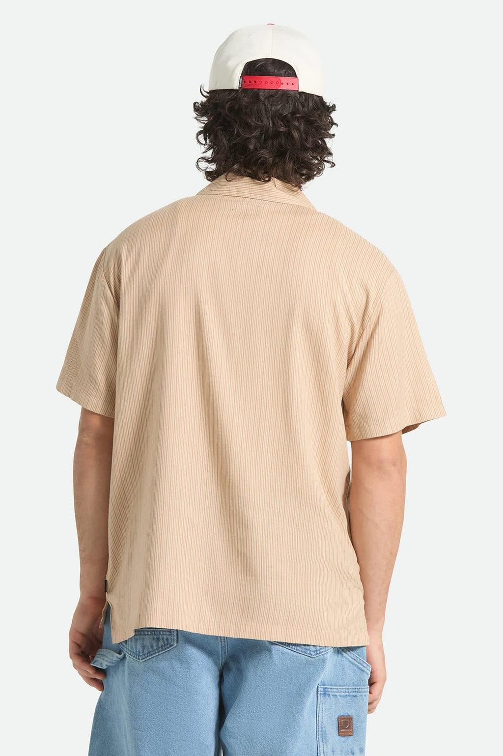 Bunker Slub Short Sleeve Shirt - Italian Clay Stripe