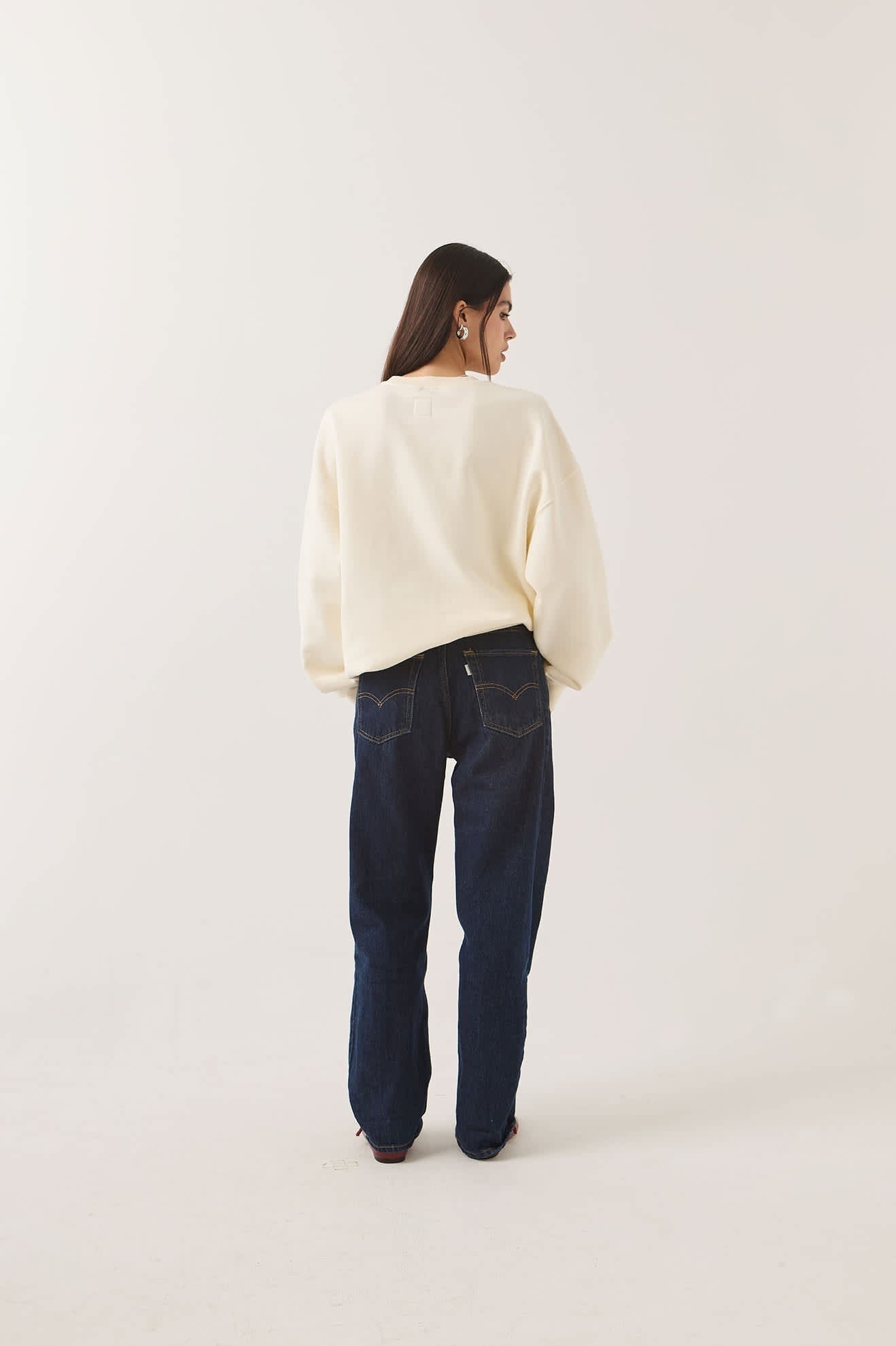 Ford Built Tough Crew Fleece - Wimbledon White
