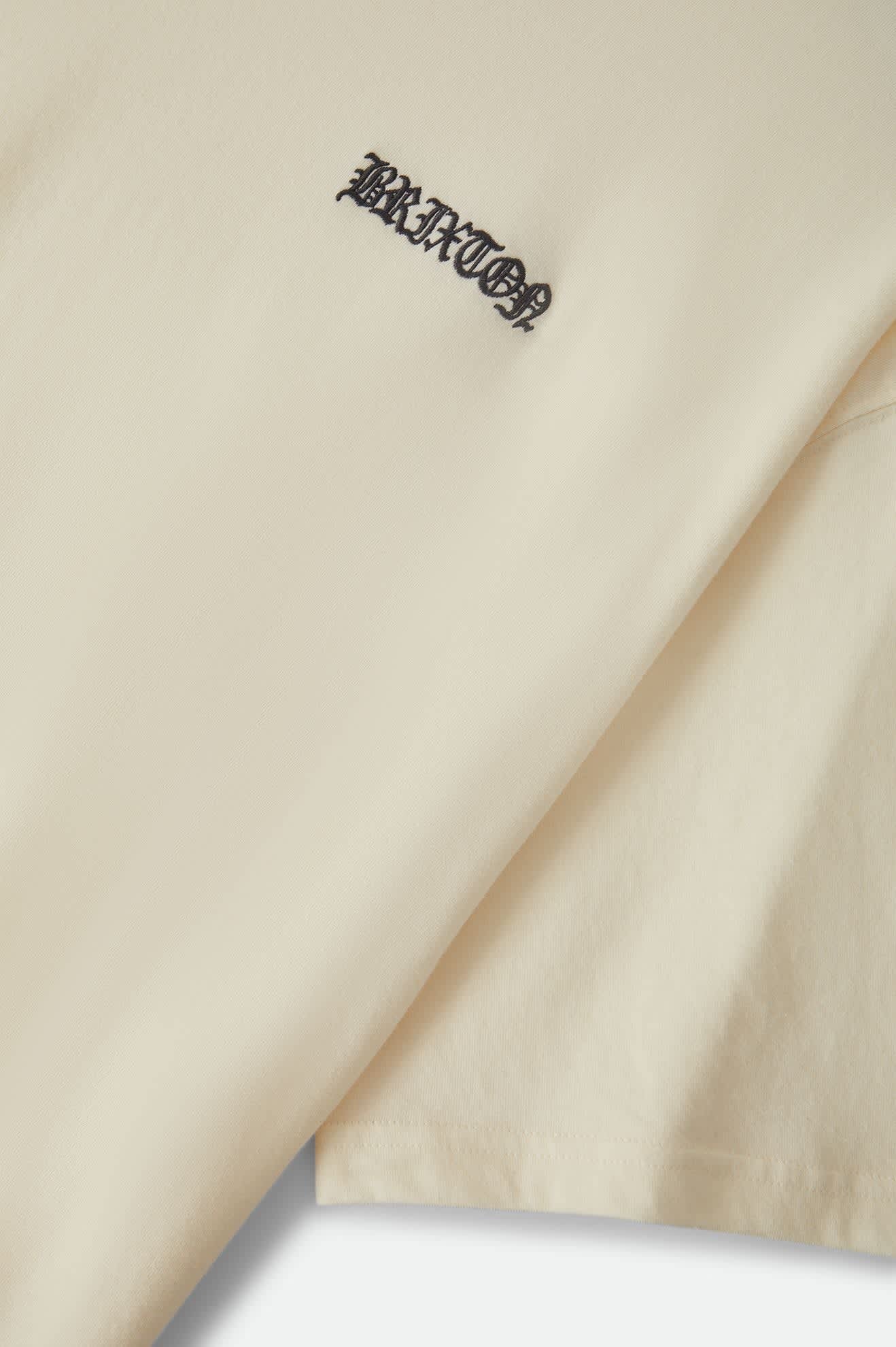 Serrano Short Sleeve Boxed Crop T-Shirt - Cream