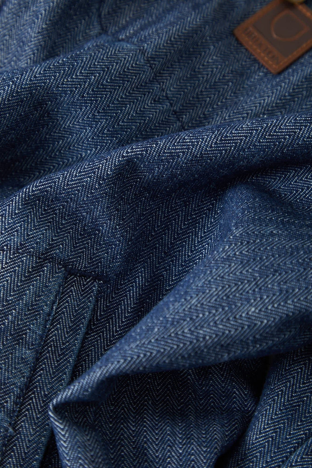 Mechanic Garage Zip Jacket - Indigo Herringbone