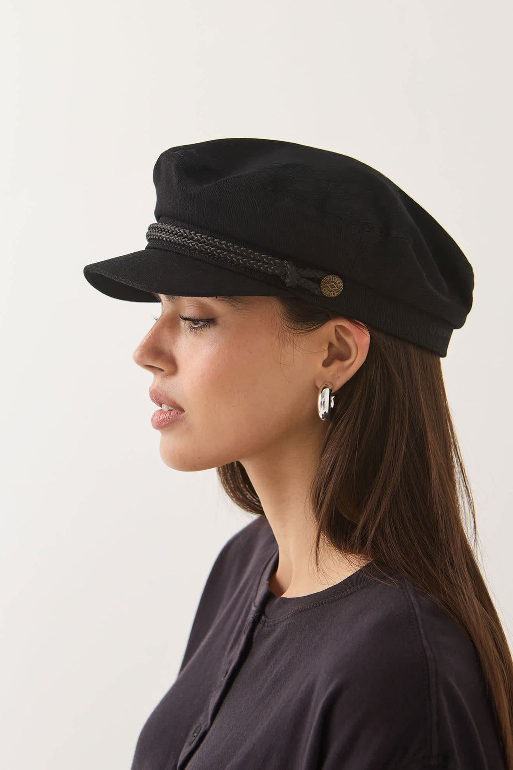 Fiddler Fisherman Cap - Black