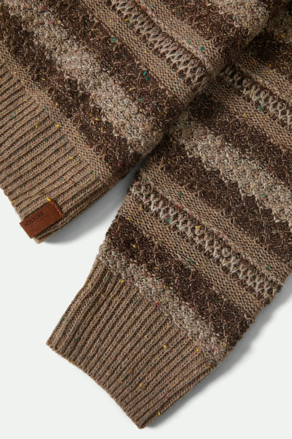 Midnight Crew Sweater - Multi Neutral Stripe