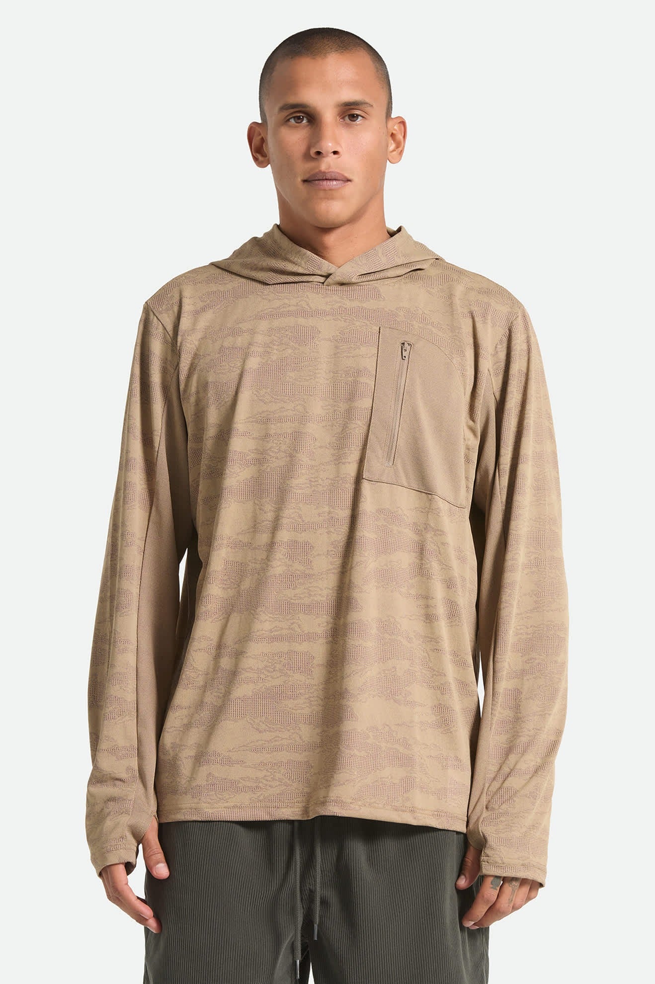 Journey Long Sleeve Sun Hoodie - Desert Tiger Camo