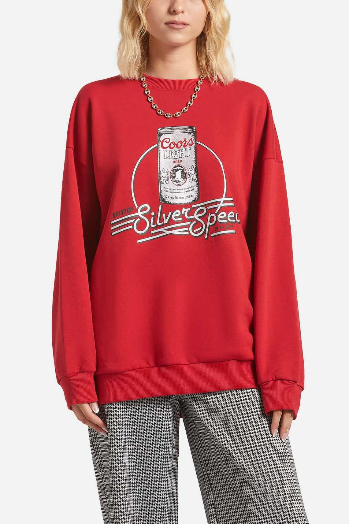 Women's Coors Light Caster Crew - Coors Red