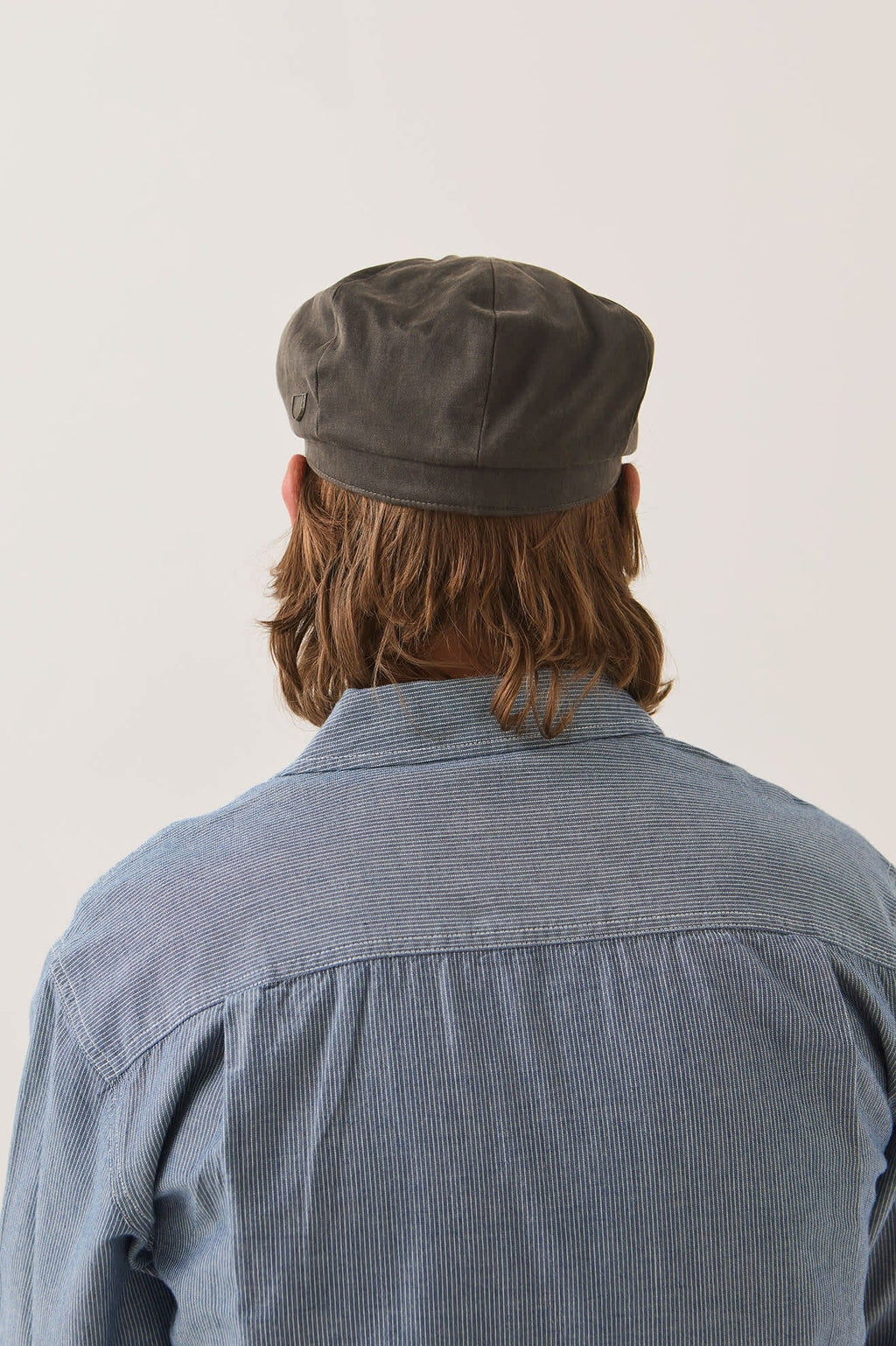 Brood Baggy Flannel Snap Cap - Brown Faux Leather