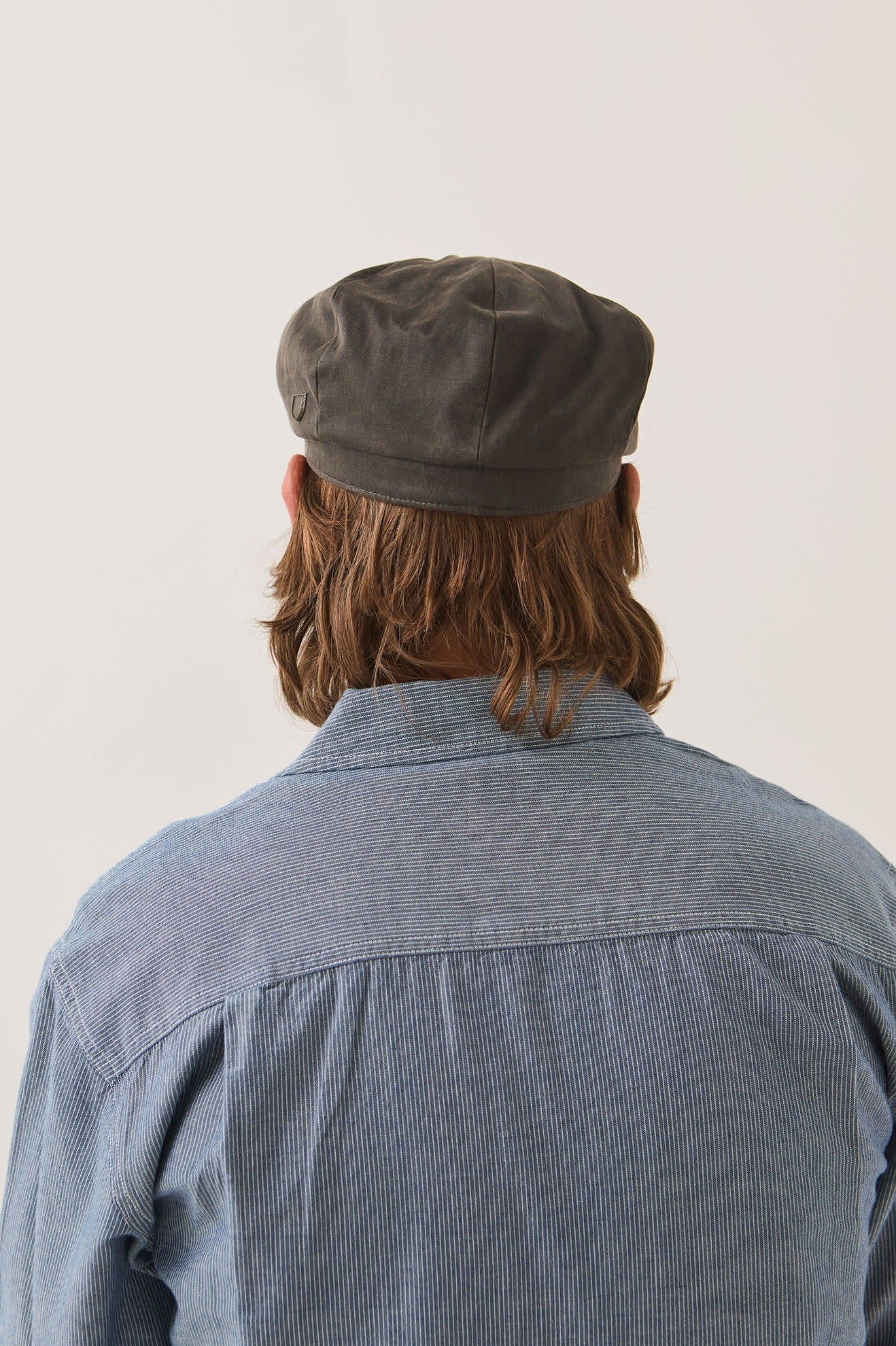 Brood Baggy Flannel Snap Cap - Brown Faux Leather