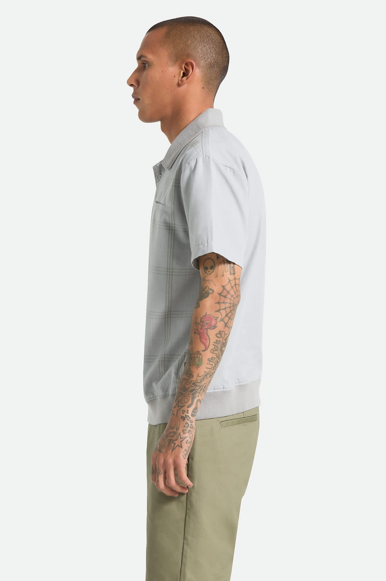 Trolly Jacquard Weekend Short Sleeve Polo - Blue Aura