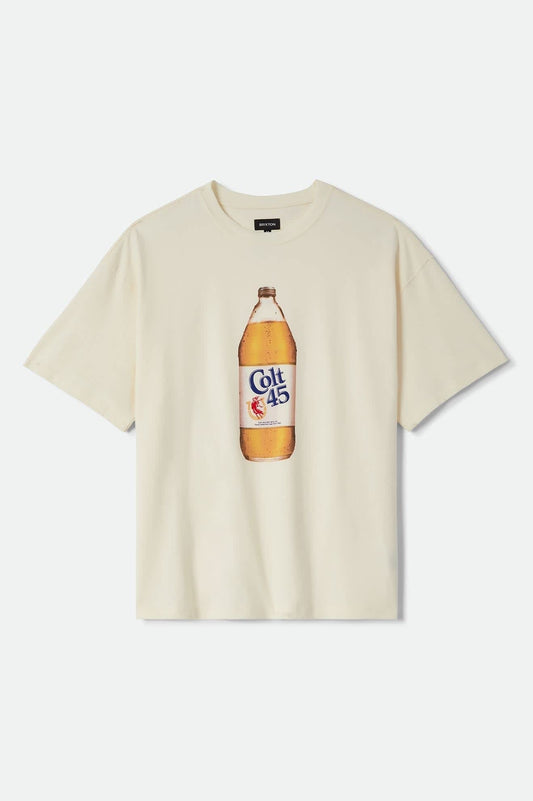 Colt 45 Forty Oz Short Sleeve Oversized T-Shirt - Natural