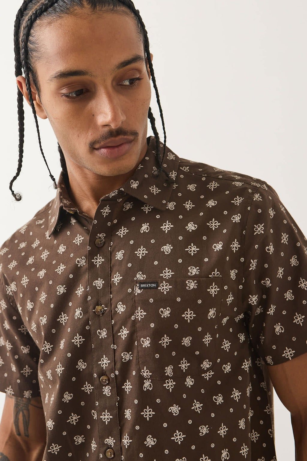 Charter Print Shirt - Walnut Brown Bandana