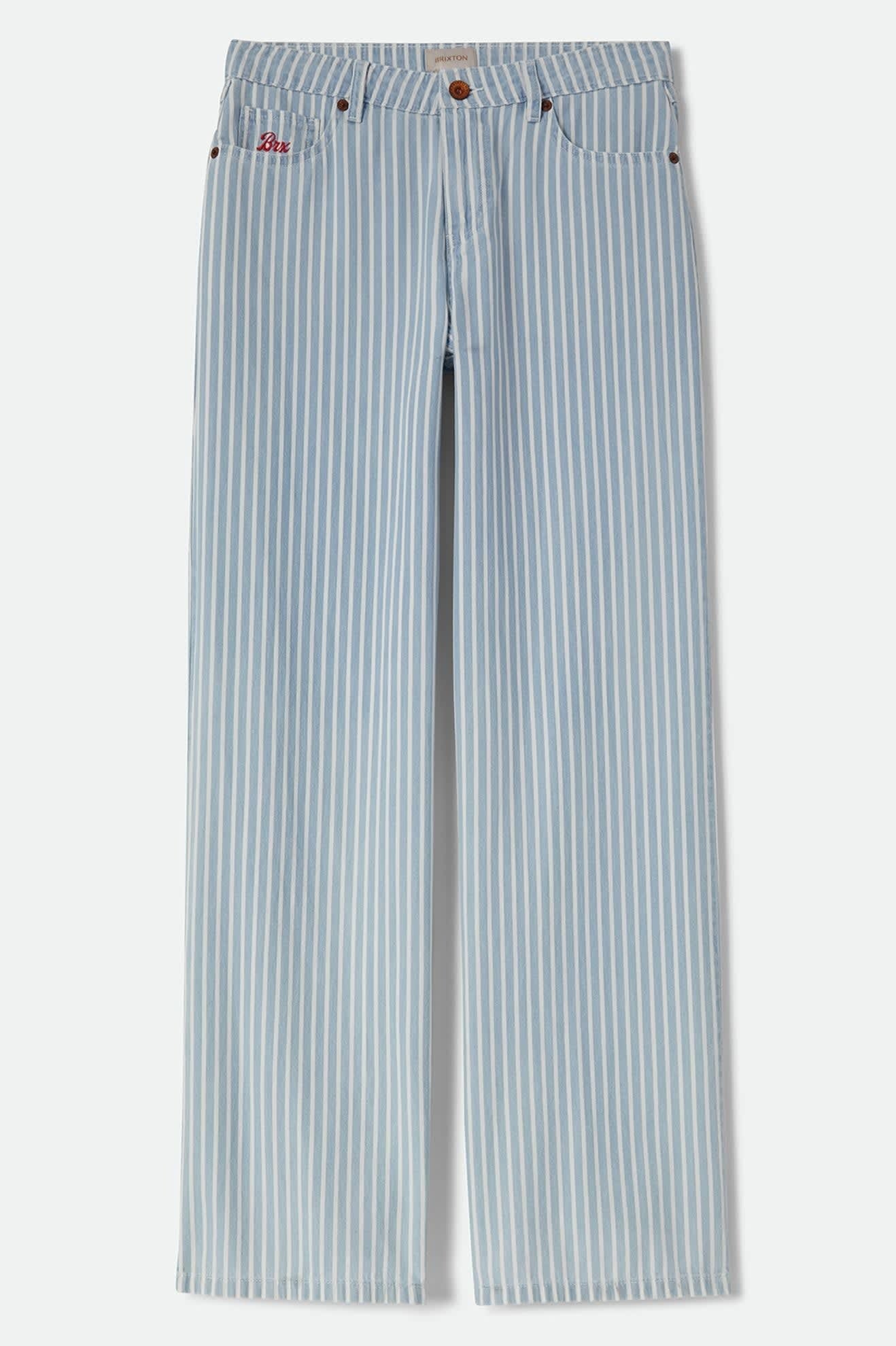The Chloe 5-Pocket Pant - Two Boot Stripe