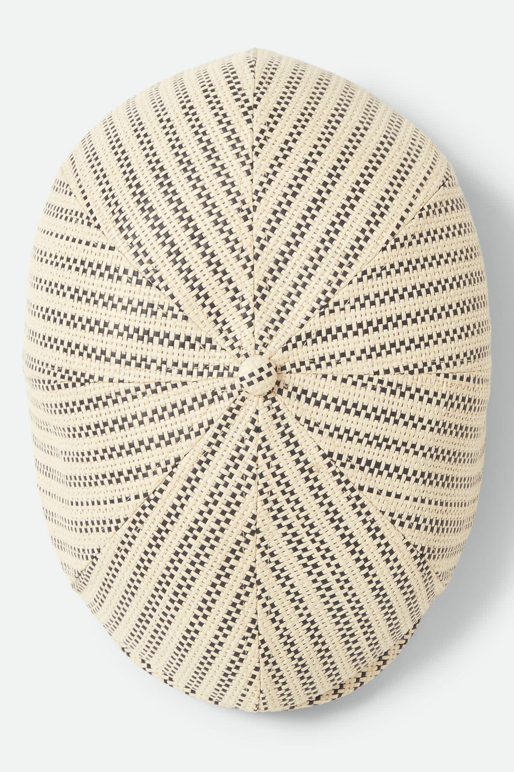 Brood Lightweight Newsboy Cap - Natural/Black Straw