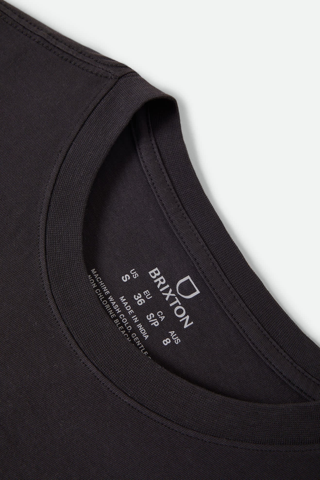 Poolside Boxy Crew T-Shirt - Washed Black