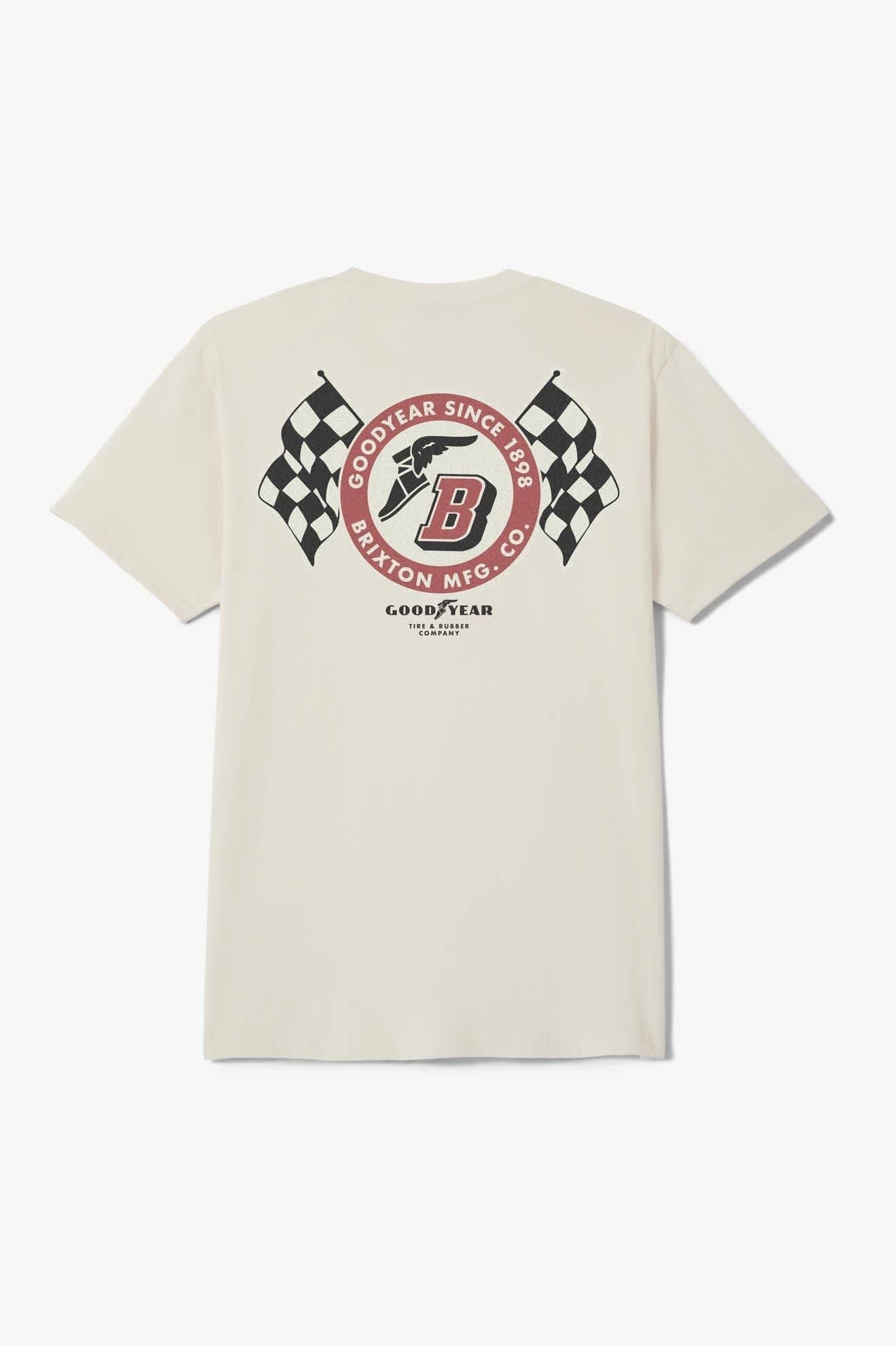 Goodyear Speedway Sleeve Standard T-Shirt - Cream
