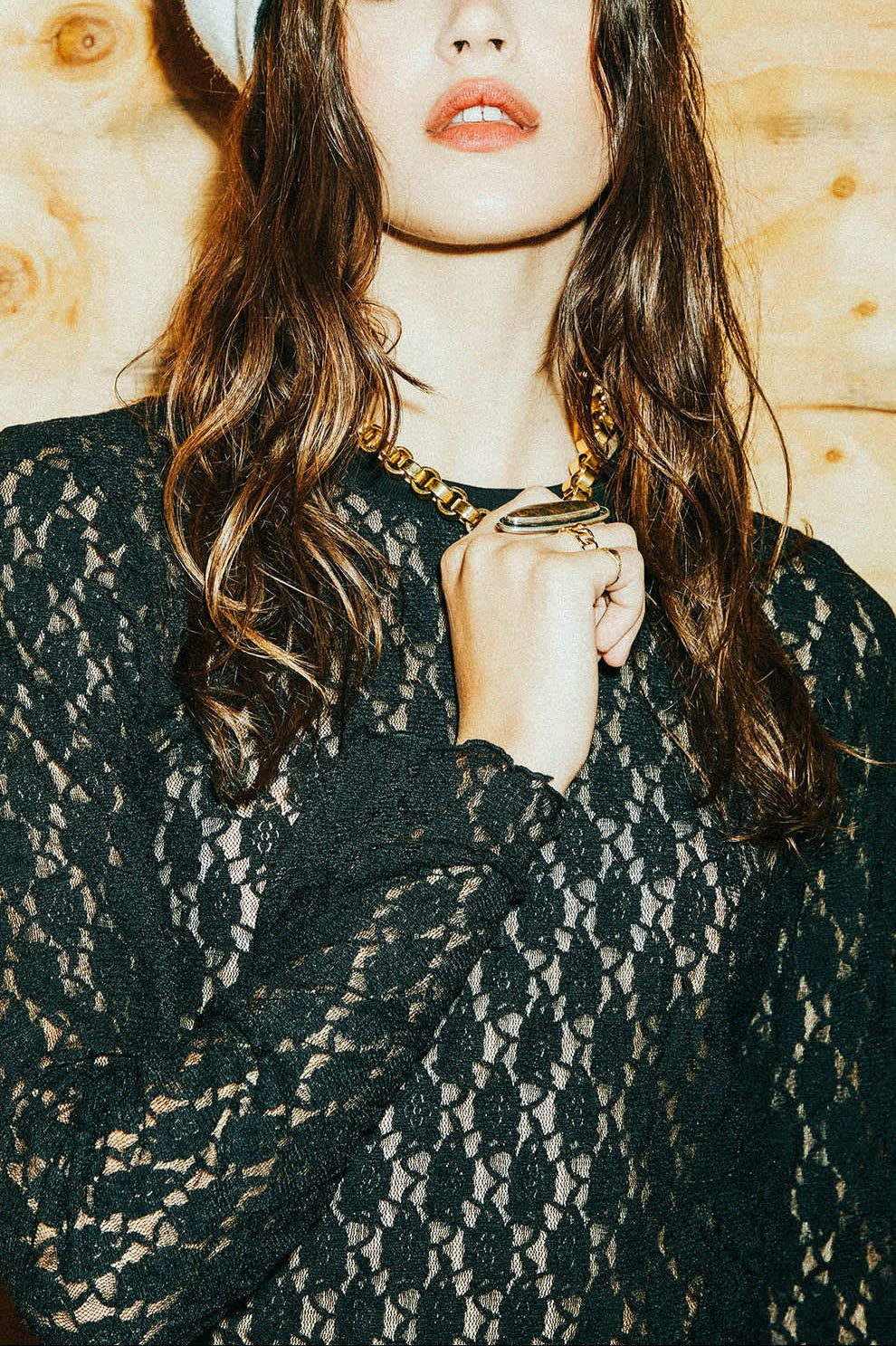Dolly Slim L/S Knit T-Shirt - Black