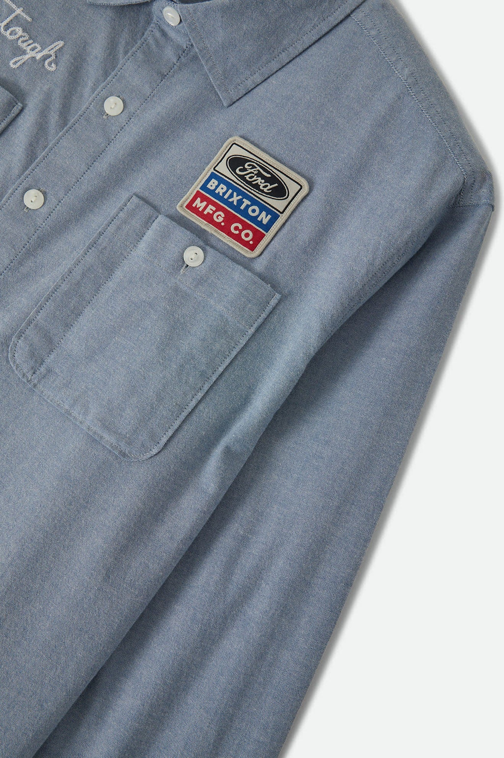 Ford Service Dept Workshirt - Blue Chambray