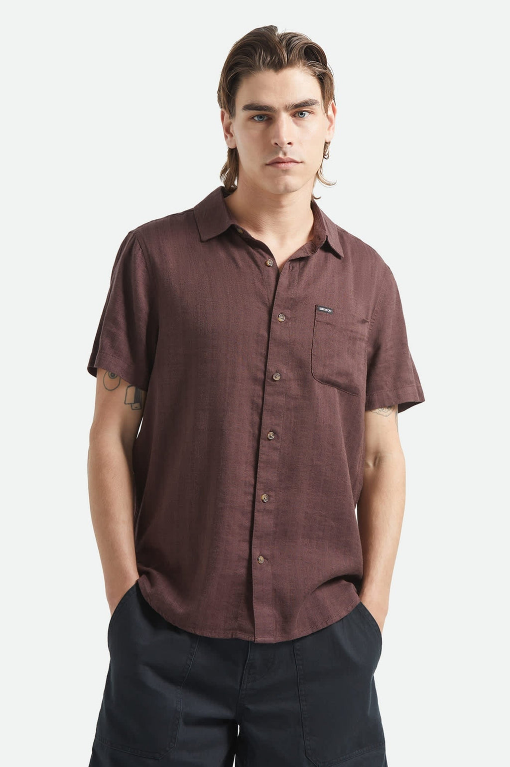 Charter Slub Shirt - Chocolate