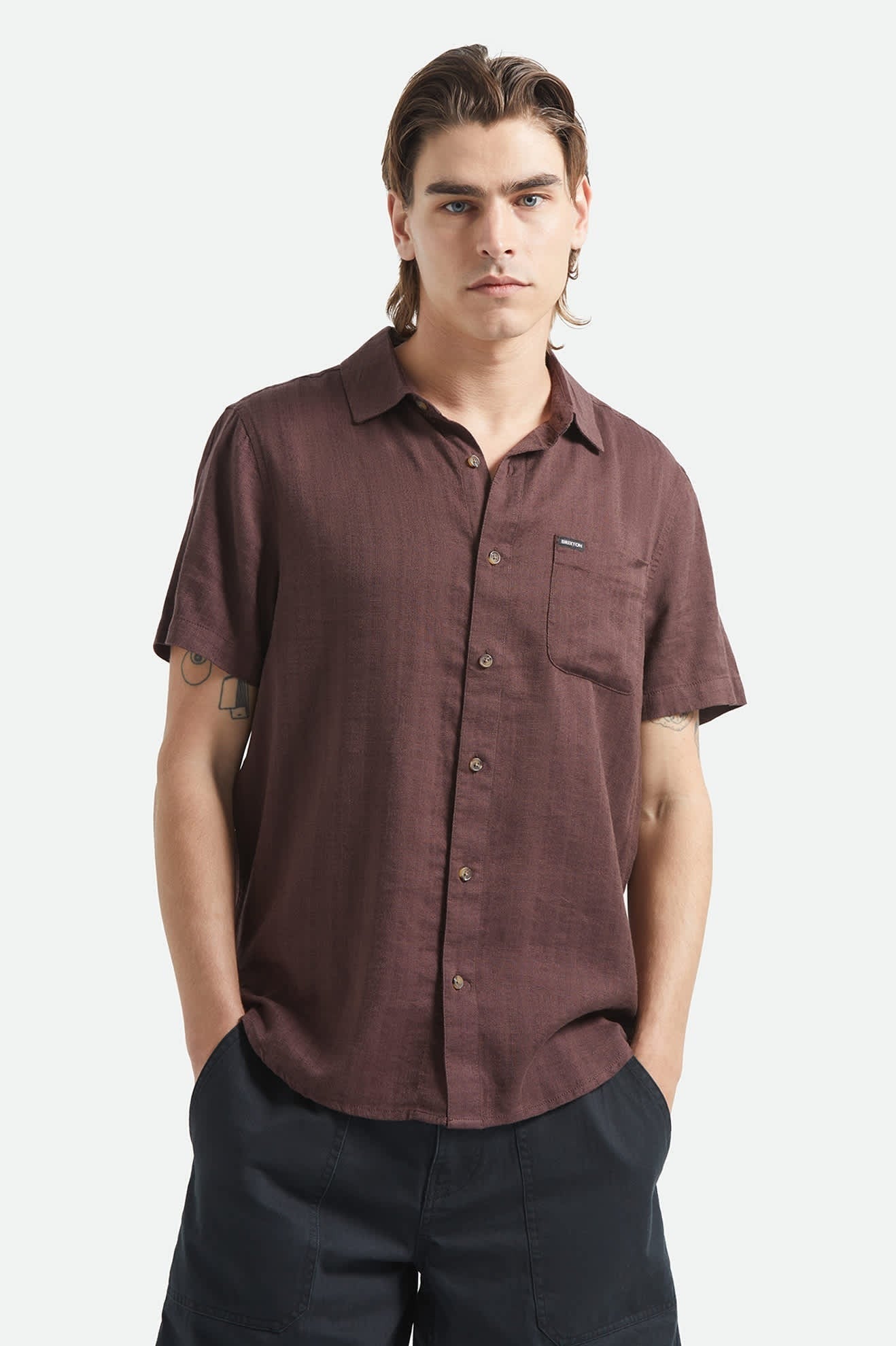 Charter Slub Shirt - Chocolate