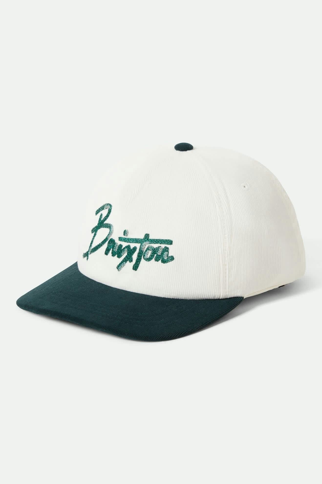 Brixton Corduroy Snapback - Night Sage/Whitecap