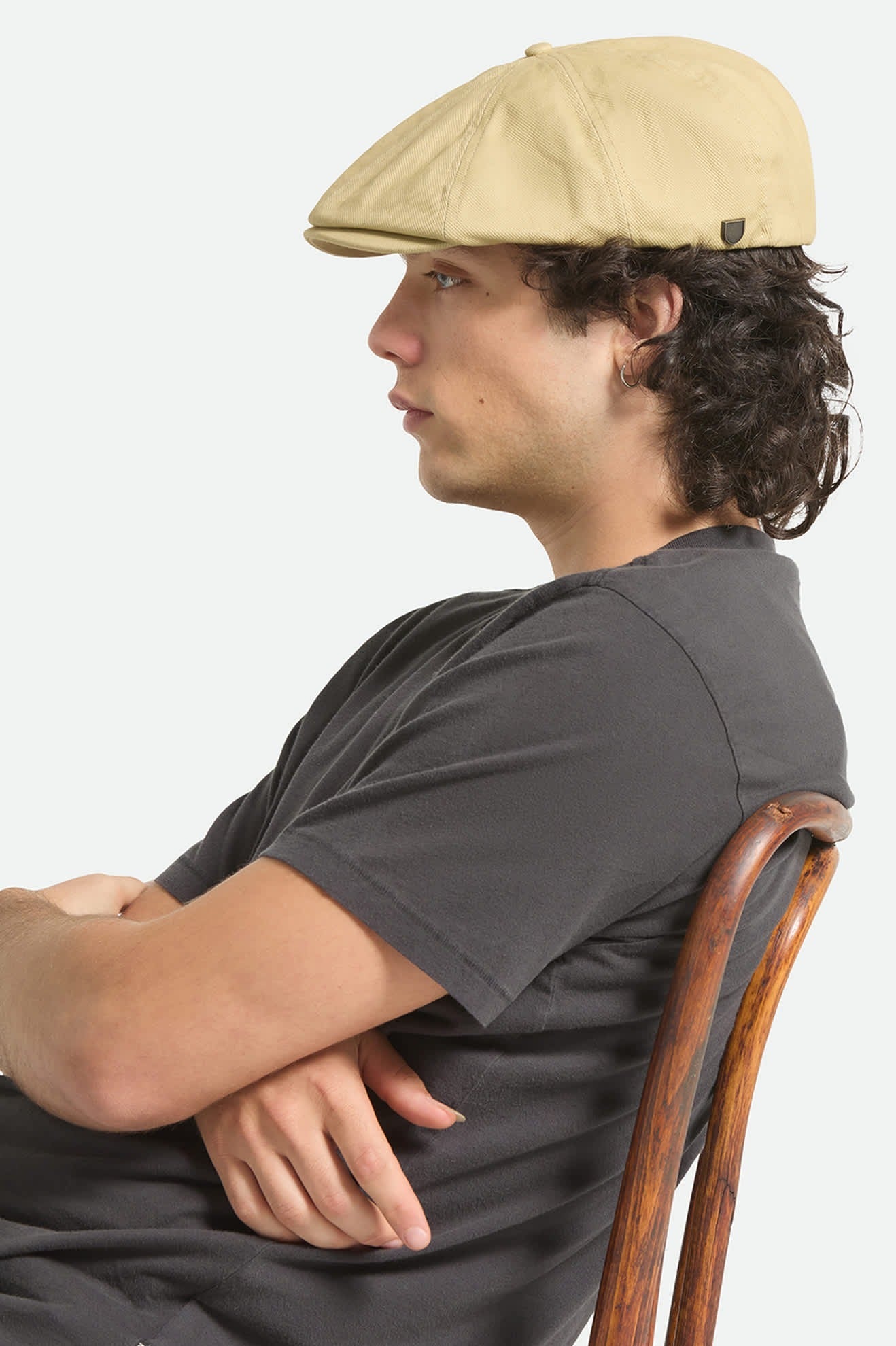 Brood Lightweight Newsboy Cap - Washed Khaki