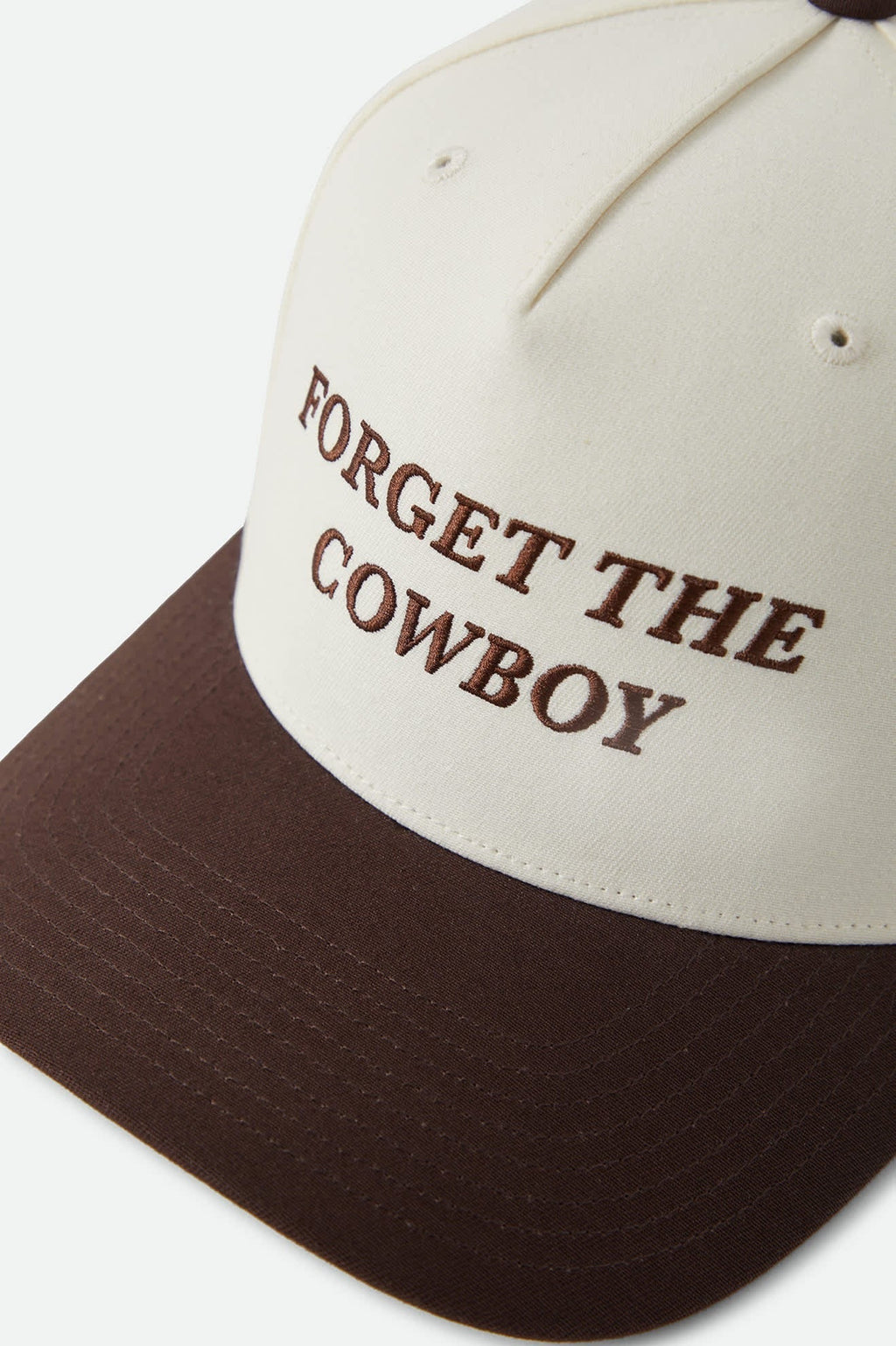 Forget The Cowboy NetPlus Snapback - Chocolate/Off White