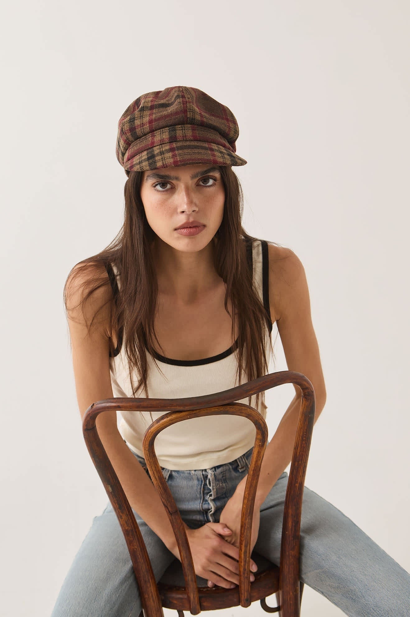 Bailey Cap - Sand/Red/Brown