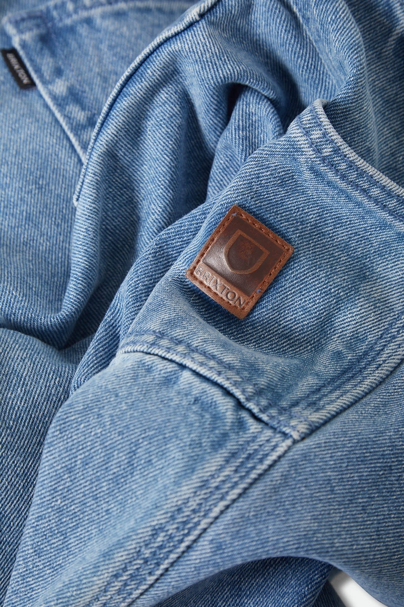 Builders Carpenter Baggy Short - Washed Blue Denim