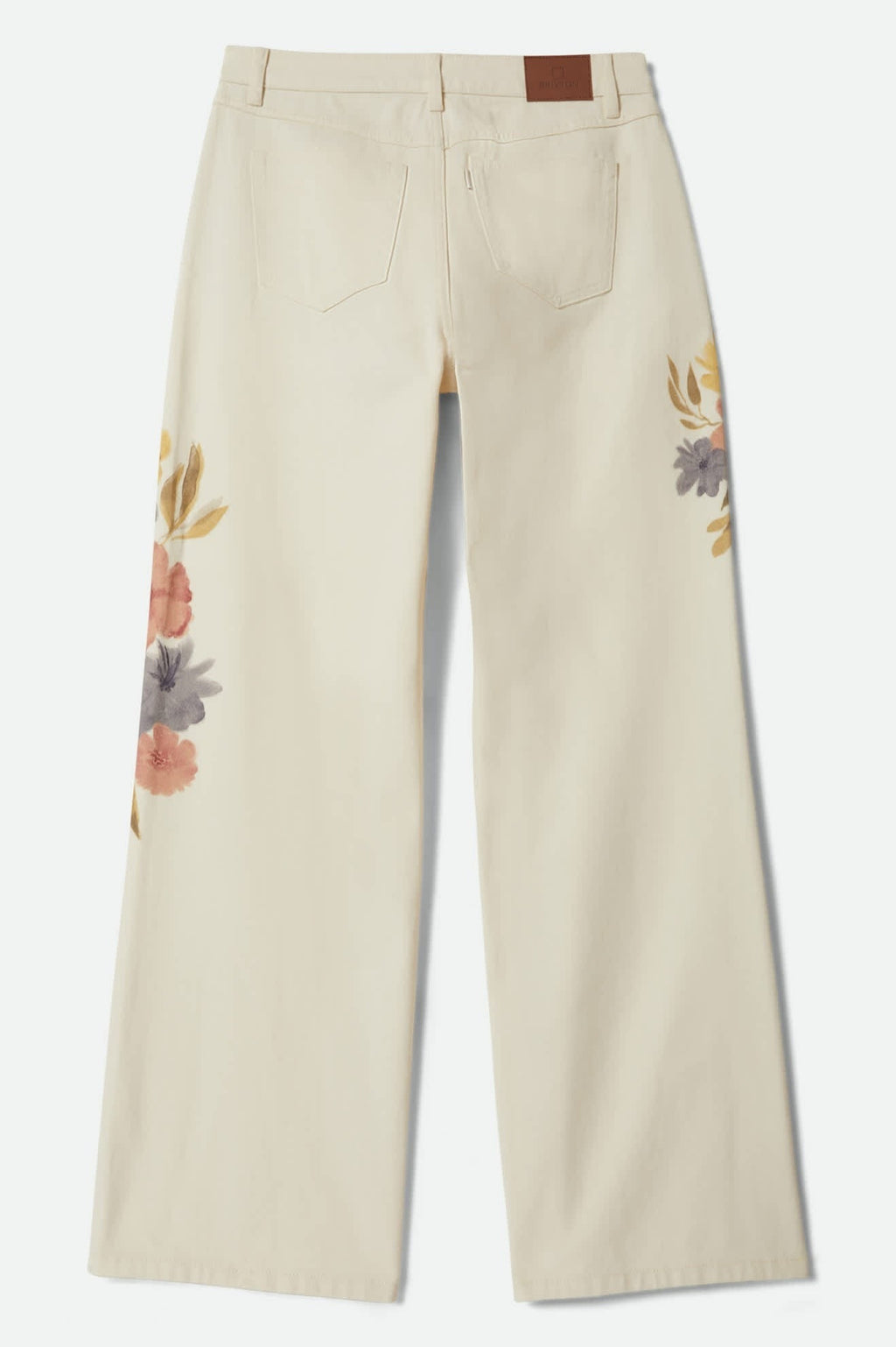 The Chloe 5-Pocket Pant - Off White Floral Burst