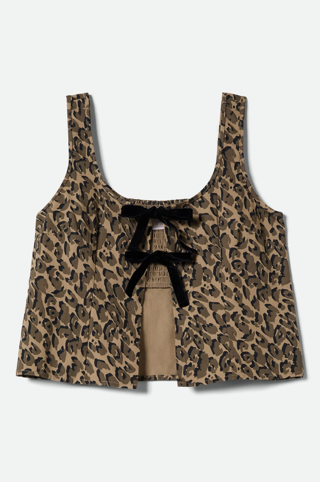 Magnolia Tie Top - Brown Cheetah