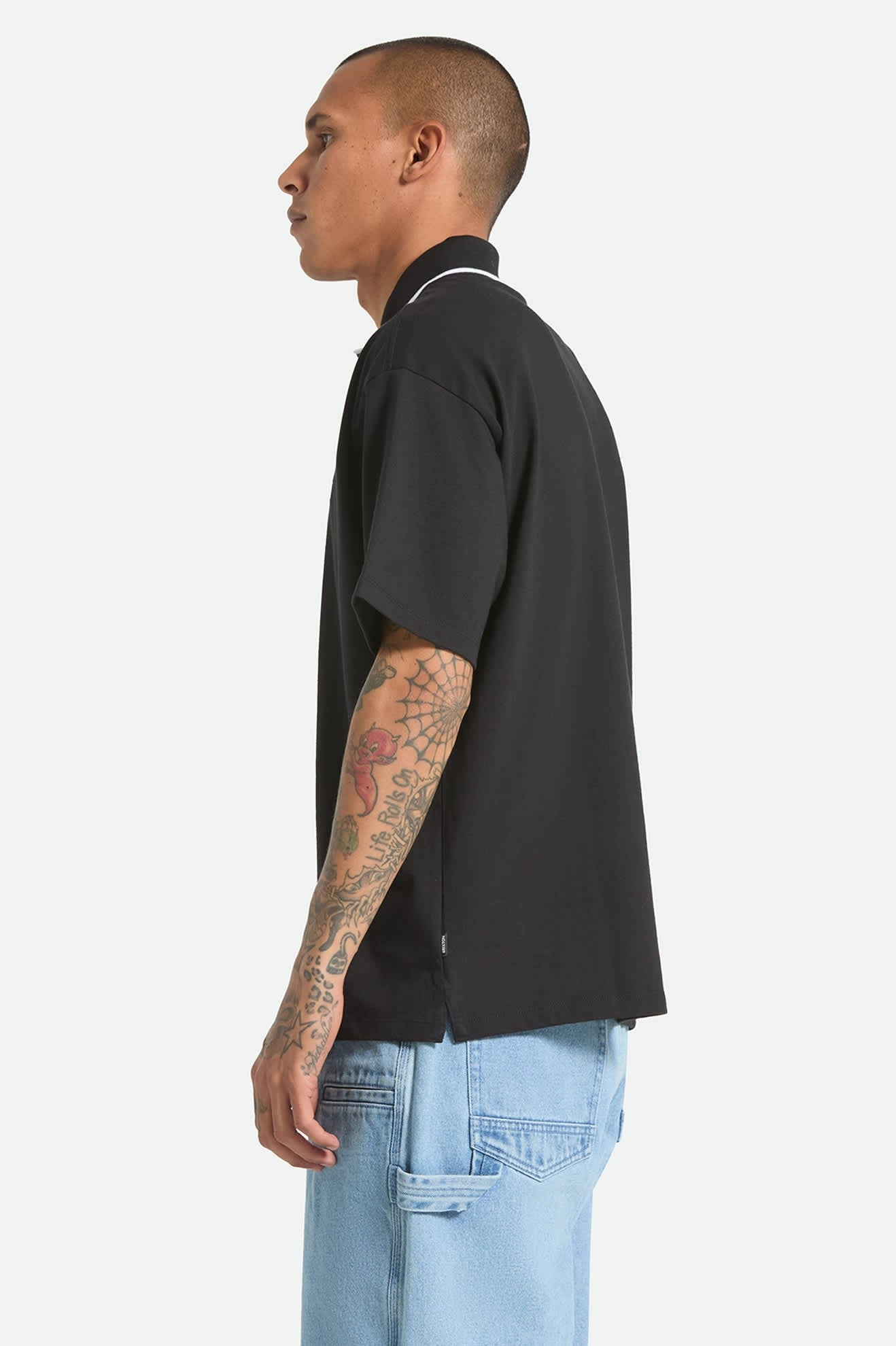 Anton Short Sleeve Polo - Black