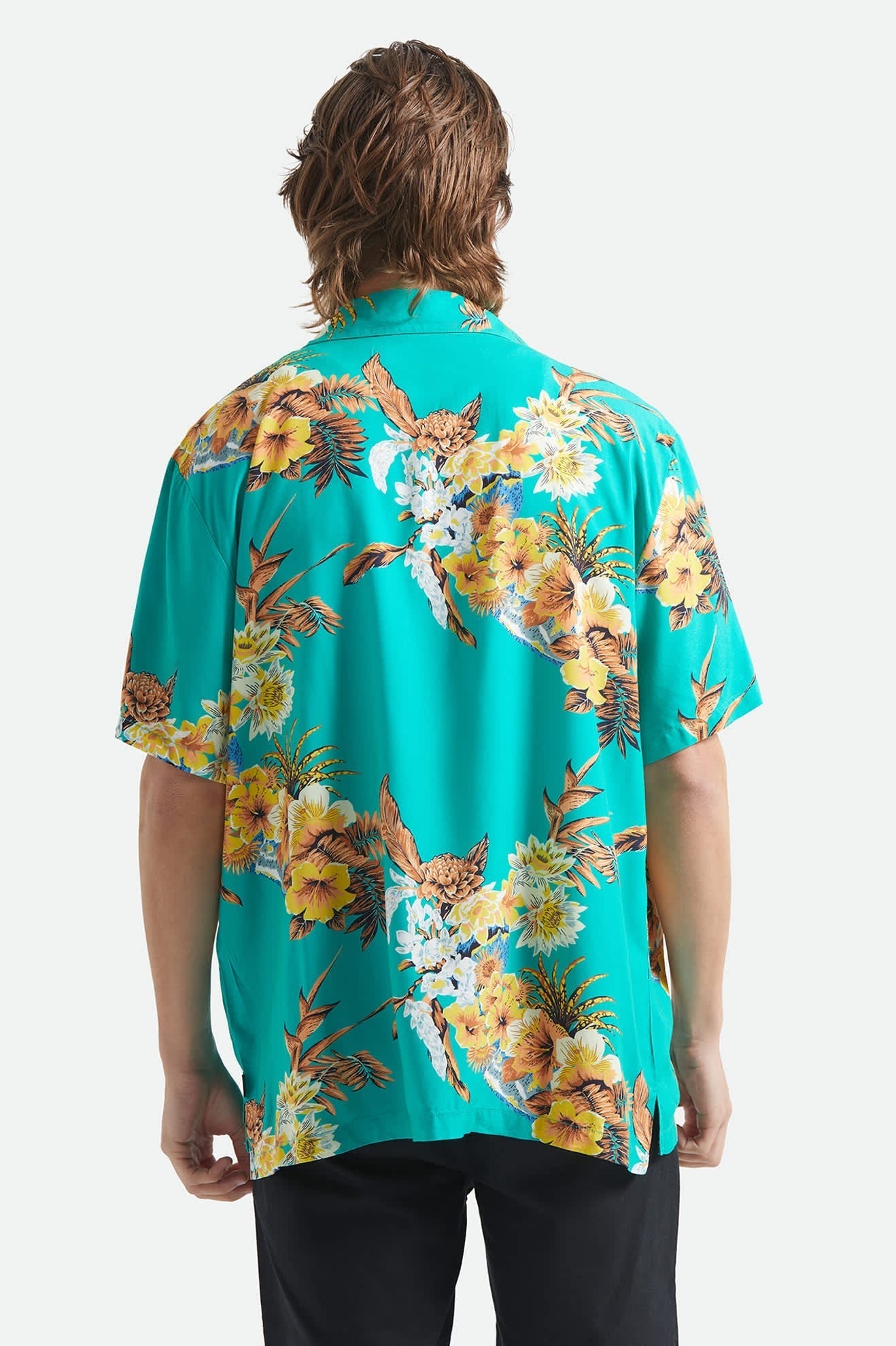 Bunker Vacation Short Sleeve Camp Collar Shirt - Retro Green