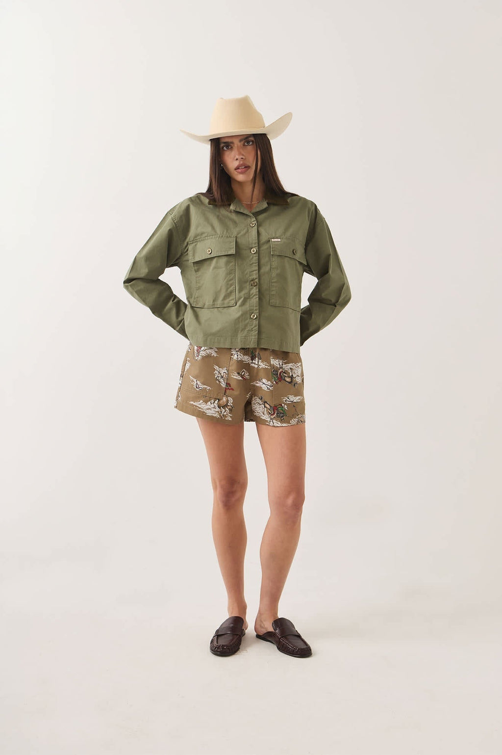 Utopia Overshirt - Washed Olive Surplus