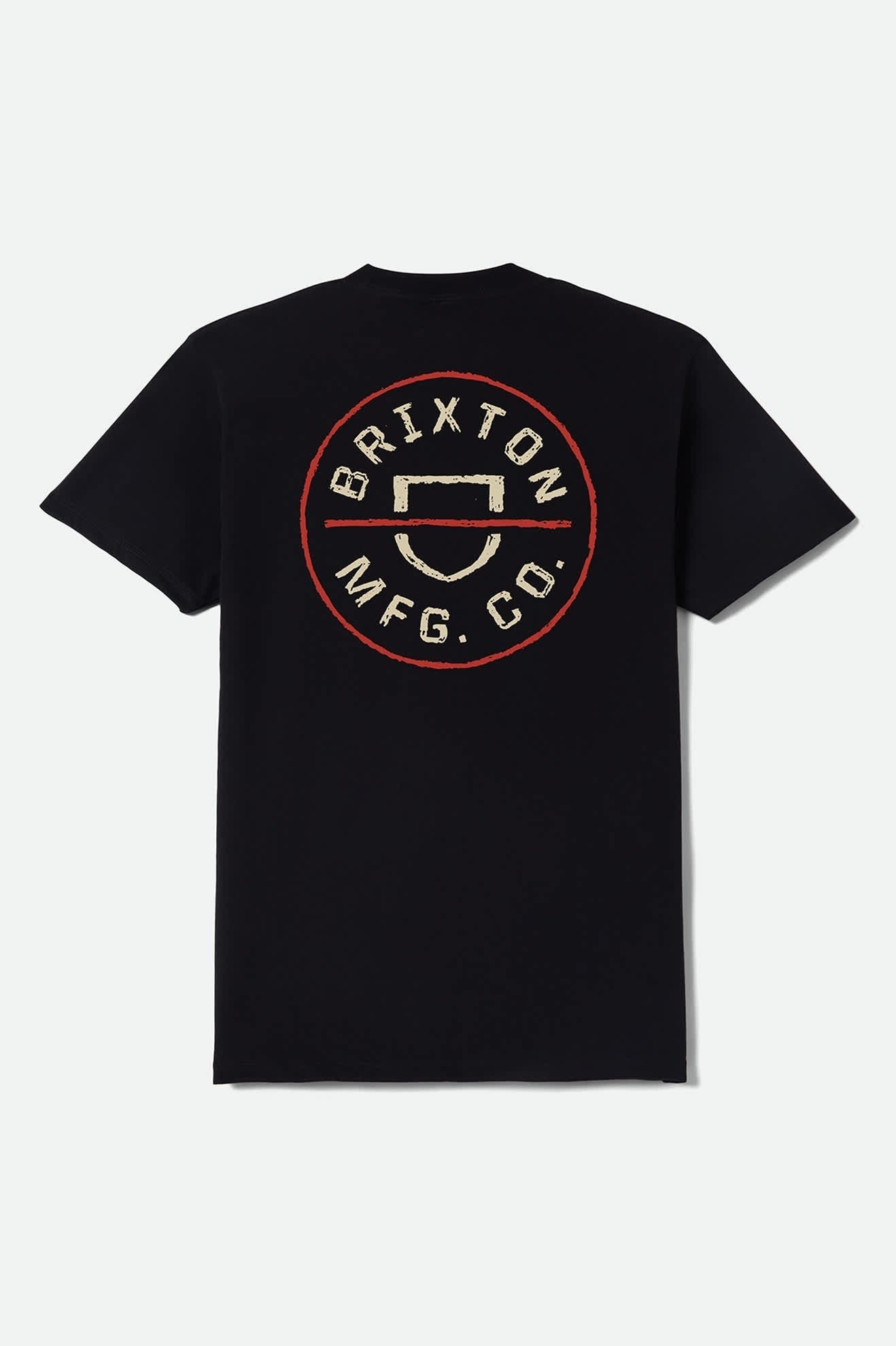 Crest II Standard T-Shirt - Black/Ivory/Brick Red