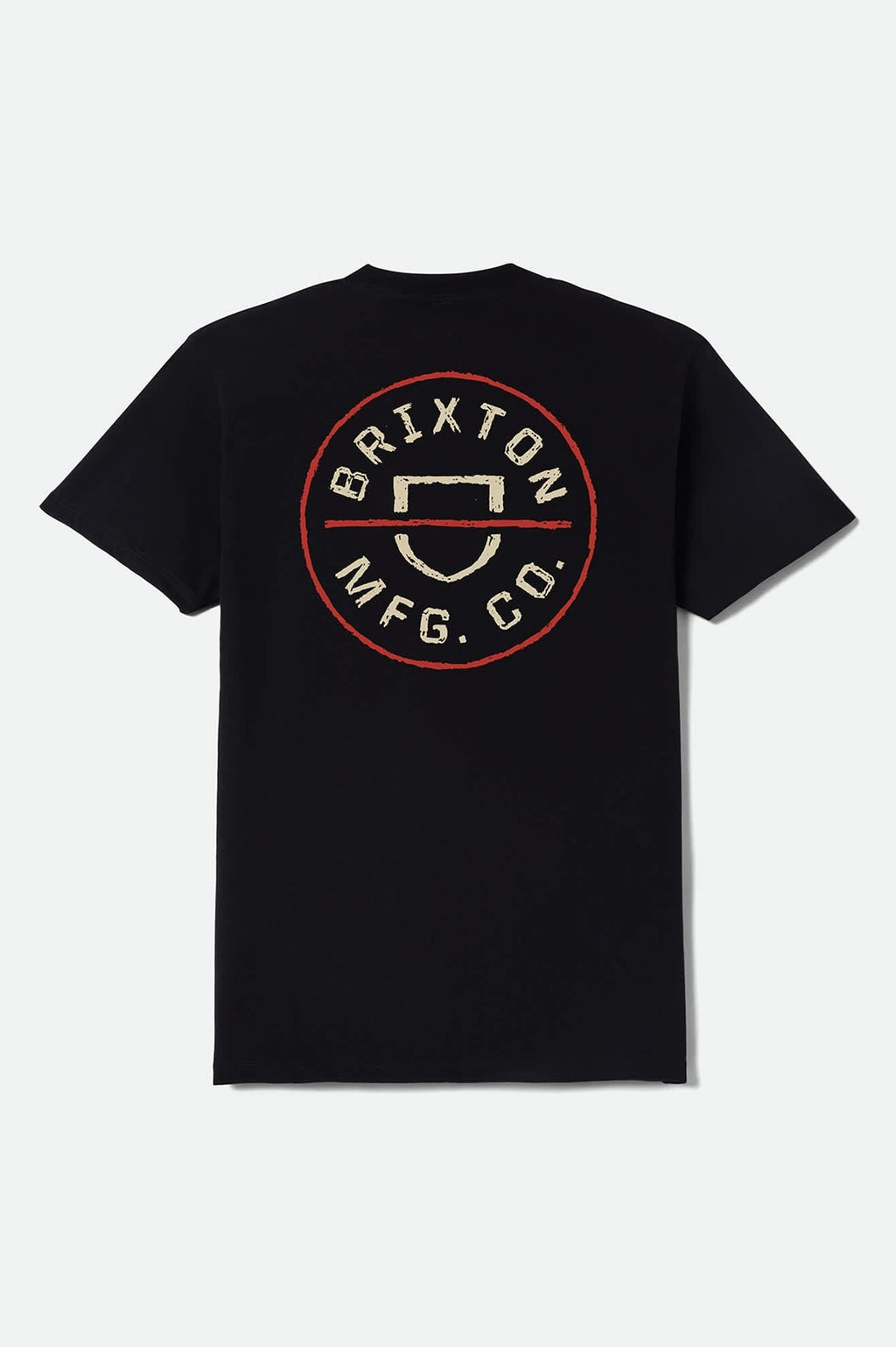 Crest II Standard T-Shirt - Black/Ivory/Brick Red