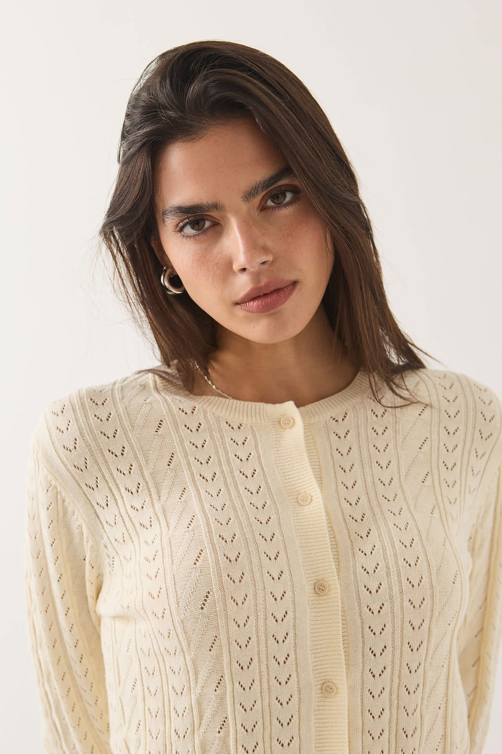Bixby Lightweight Cardigan - Wax Paper