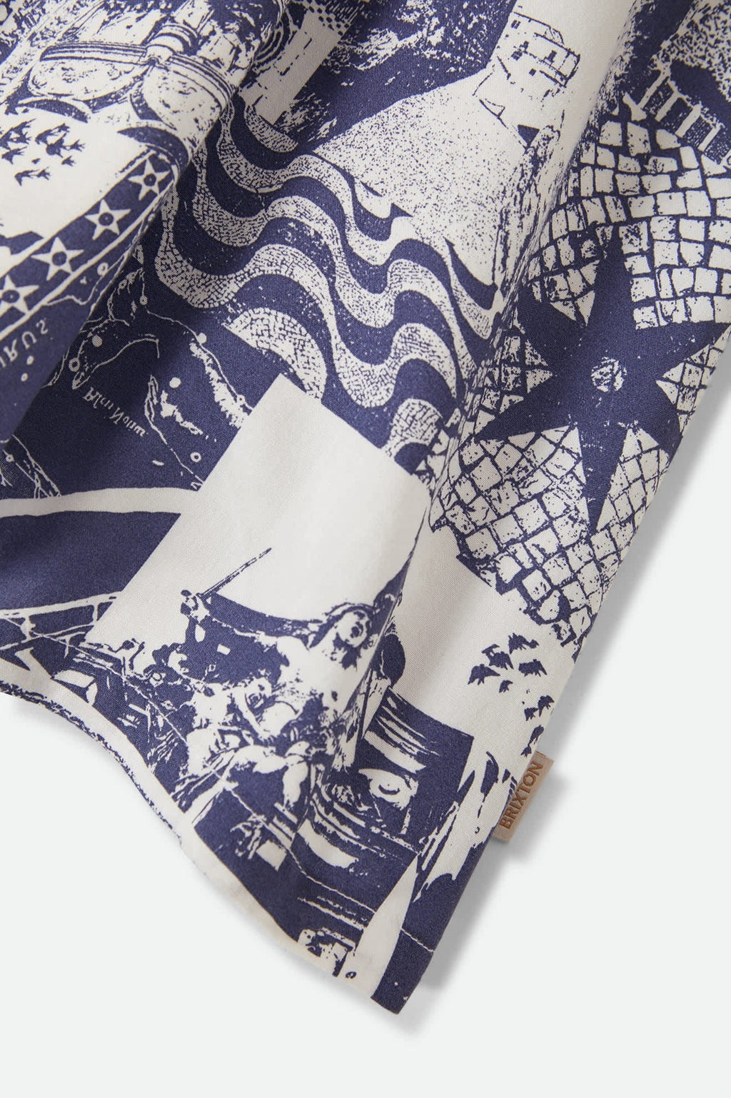 The Bells Dress - Navy/White Collage