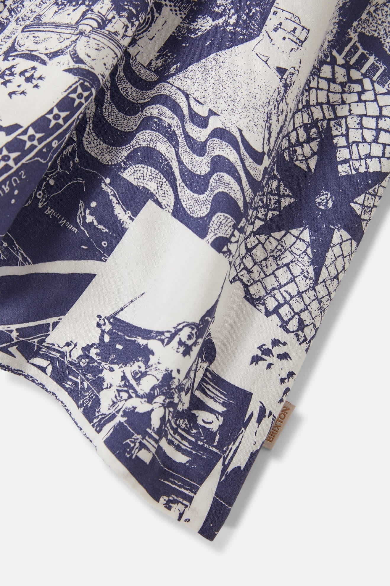 The Bells Dress - Navy/White Collage