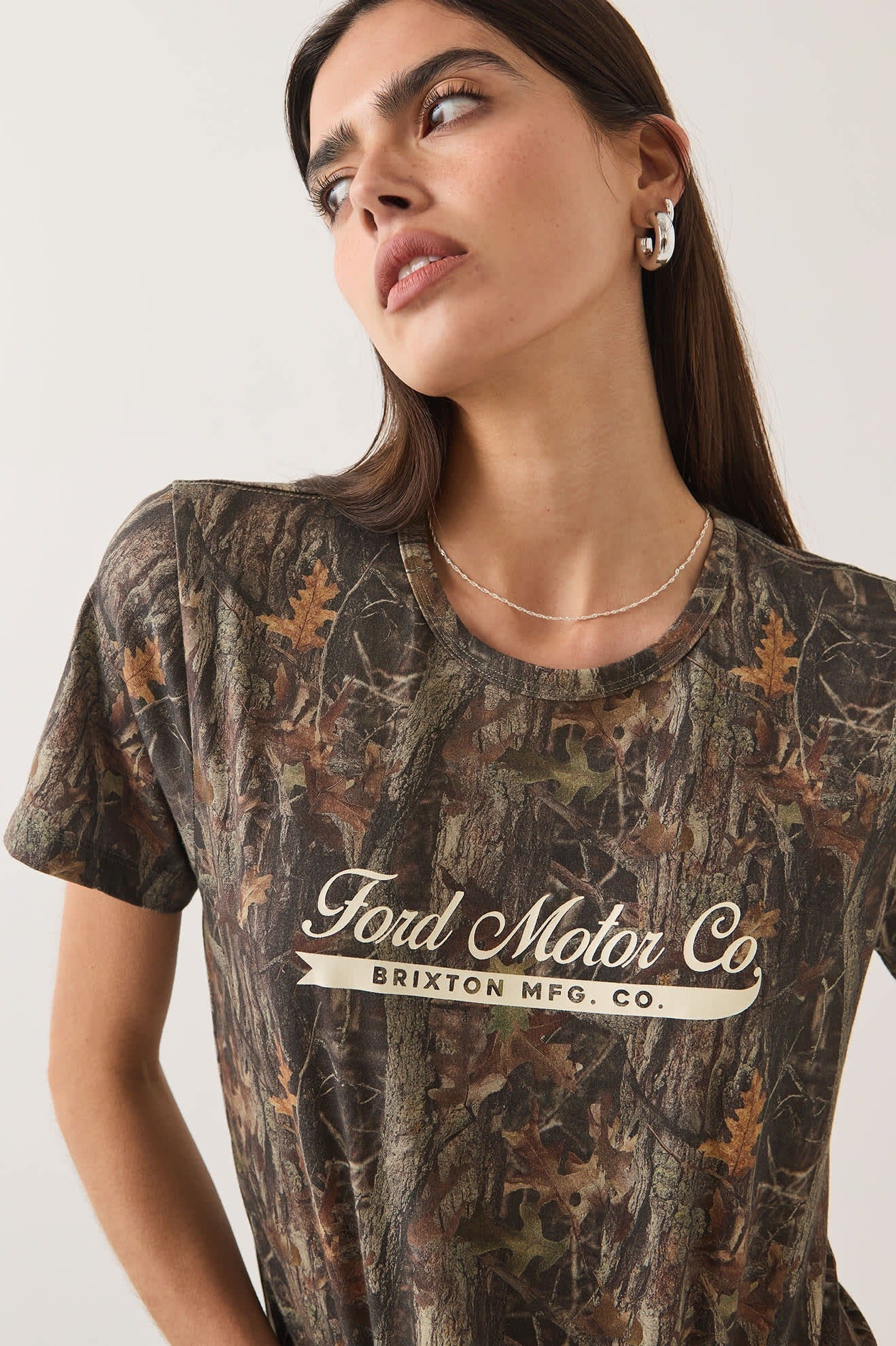 Ford x Brixton T-Shirt - Boxwood Green