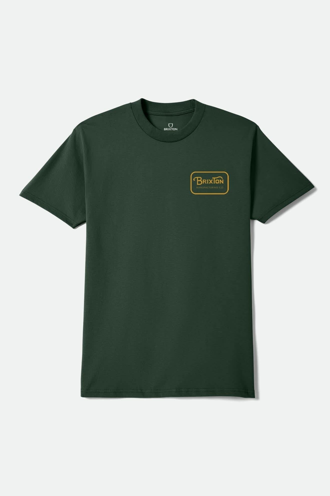 Grade Short Sleeve Standard T-Shirt - Forest Green/Gold