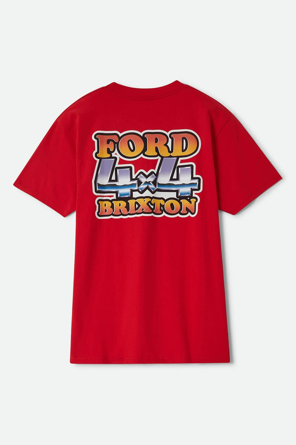 Ford 4x4 Chrome T-Shirt - Rangoon Red